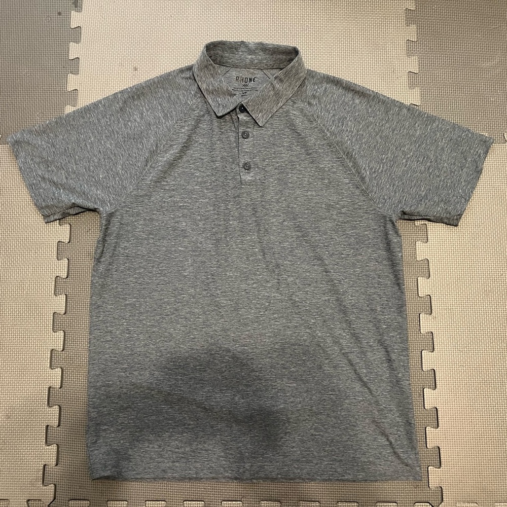 RHONE Heathered Gray Men’s Polo